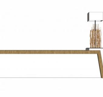 北欧现代前台SU模型下载_sketchup草图大师SKP模型