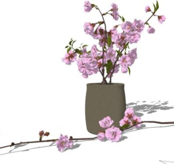 梅花su模型下载_sketchup草图大师SKP模型