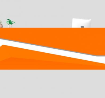 简约前台设计SU模型下载_sketchup草图大师SKP模型