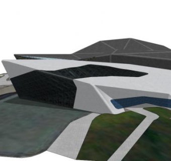 扎哈建筑su模型下载_sketchup草图大师SKP模型