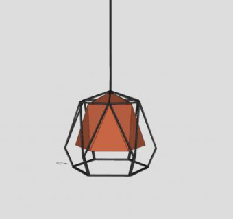 工业小吊灯装饰SU模型下载_sketchup草图大师SKP模型