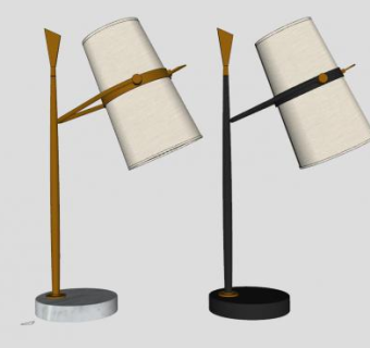 现代台灯桌灯SU模型下载_sketchup草图大师SKP模型