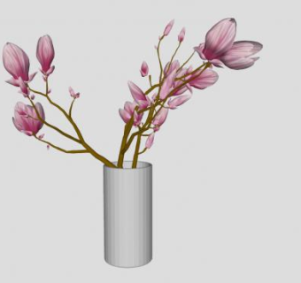 花瓶插花花蕊SU模型下载_sketchup草图大师SKP模型