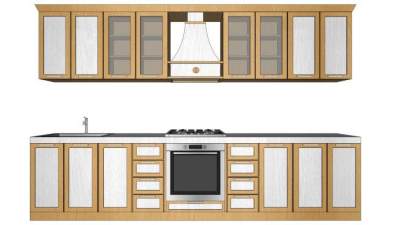 欧式橱柜su模型下载_sketchup草图大师SKP模型