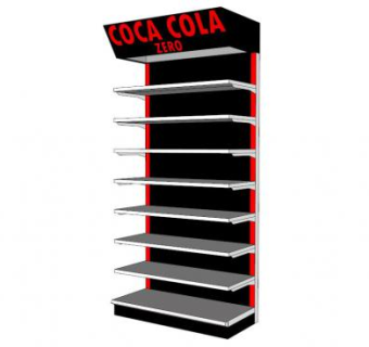 超市柜su模型下载_sketchup草图大师SKP模型