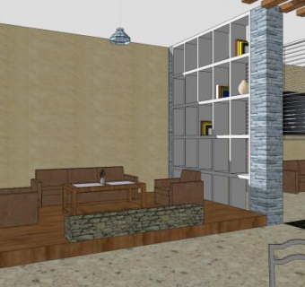 办公楼室内SU模型下载_sketchup草图大师SKP模型