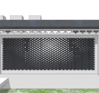 瓦墙su模型下载_sketchup草图大师SKP模型