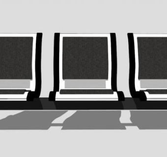 排椅su模型下载_sketchup草图大师SKP模型