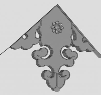 中式山花su模型下载_sketchup草图大师SKP模型