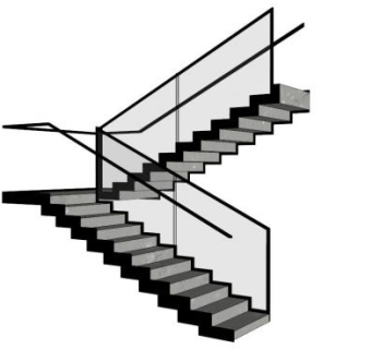 剪刀楼梯su模型下载_sketchup草图大师SKP模型
