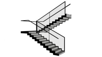剪刀楼梯su模型下载_sketchup草图大师SKP模型