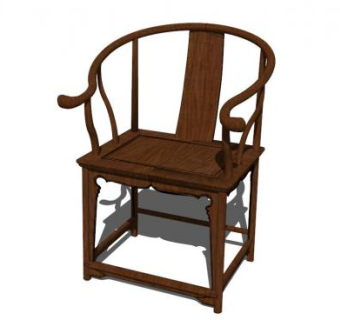 圈椅su模型下载_sketchup草图大师SKP模型