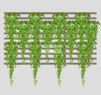 落叶爬山虎su模型下载_sketchup草图大师SKP模型