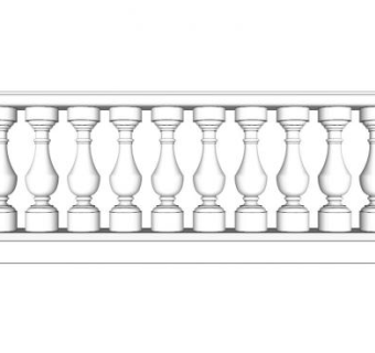 宝瓶柱su模型下载_sketchup草图大师SKP模型
