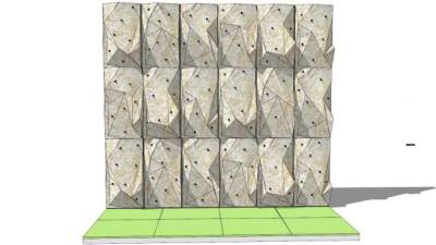 攀岩墙su模型下载_sketchup草图大师SKP模型