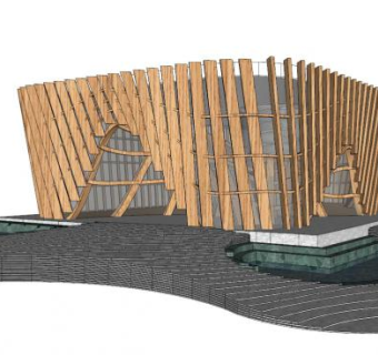异形建筑su模型下载_sketchup草图大师SKP模型
