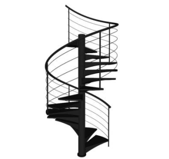 铁艺楼梯su模型下载_sketchup草图大师SKP模型