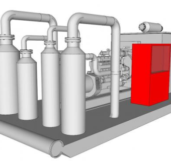 加气站su模型下载_sketchup草图大师SKP模型