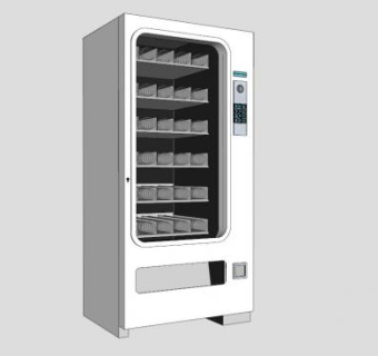 售卖机su模型下载_sketchup草图大师SKP模型