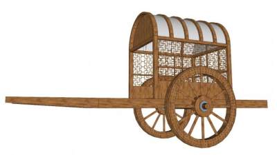 古代车轮su模型下载_sketchup草图大师SKP模型