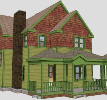 建筑采光井通风井su模型下载_sketchup草图大师SKP模型