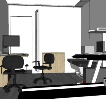 医院室内su模型下载_sketchup草图大师SKP模型