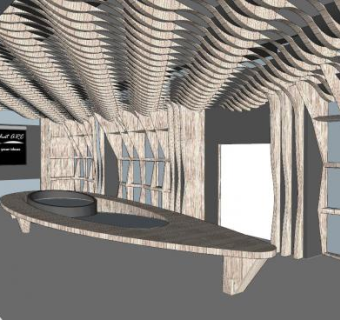 现代创意会议室sketchup模型下载_sketchup草图大师SKP模型