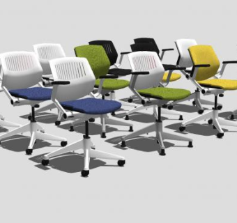 会议椅系列SU模型下载_sketchup草图大师SKP模型