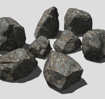 巨石SU模型下载_sketchup草图大师SKP模型