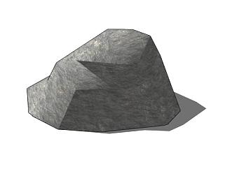 岩石块SU模型下载_sketchup草图大师SKP模型