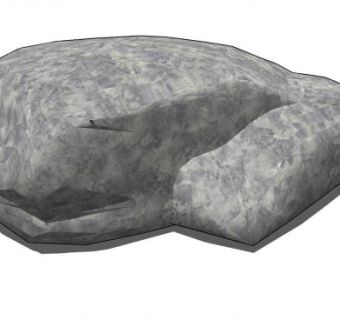 圆滑的岩石SU模型下载_sketchup草图大师SKP模型