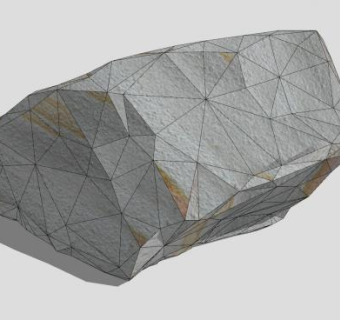 石英岩石头SU模型下载_sketchup草图大师SKP模型