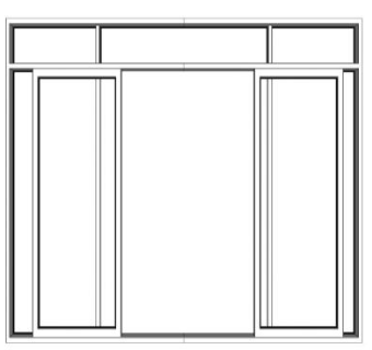 玻璃大门su模型下载_sketchup草图大师SKP模型