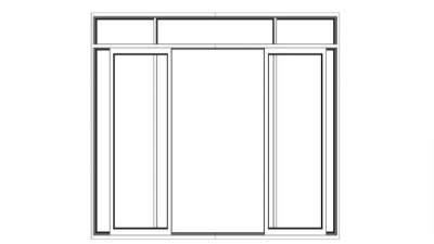 玻璃大门su模型下载_sketchup草图大师SKP模型