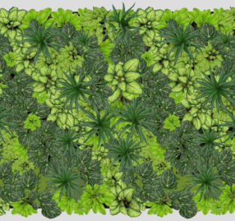 植物墙su模型下载_sketchup草图大师SKP模型