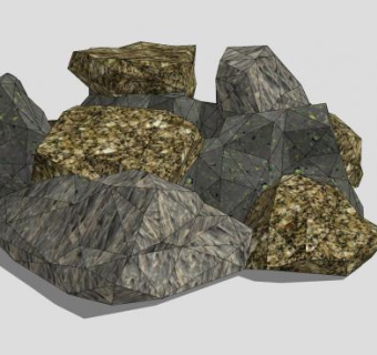 石堆SU模型下载_sketchup草图大师SKP模型