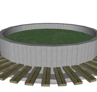 商场花坛座椅su模型下载_sketchup草图大师SKP模型