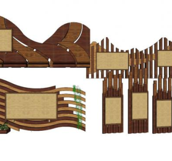 创意标牌su模型下载_sketchup草图大师SKP模型