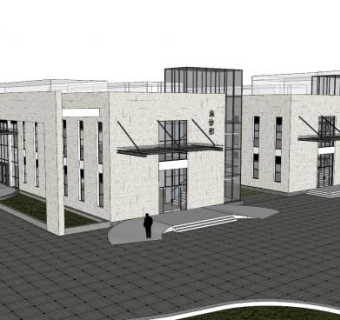 小型医院急诊部SU模型下载_sketchup草图大师SKP模型