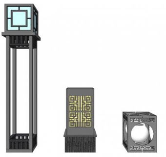 现代灯su模型下载_sketchup草图大师SKP模型