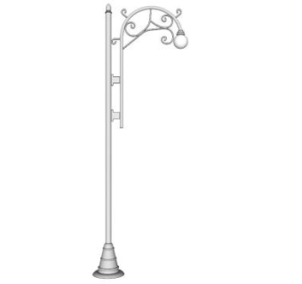 简欧路灯su模型下载_sketchup草图大师SKP模型