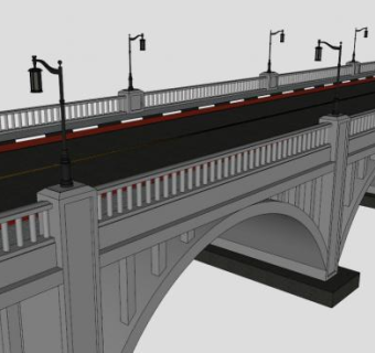 欧式桥su模型下载_sketchup草图大师SKP模型