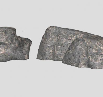 两块大岩石SU模型下载_sketchup草图大师SKP模型