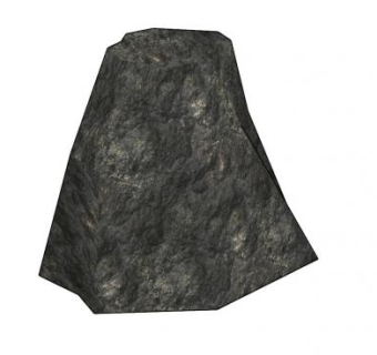 黑岩石SU模型下载_sketchup草图大师SKP模型