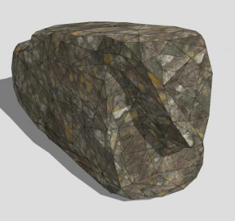 天然岩石块SU模型下载_sketchup草图大师SKP模型