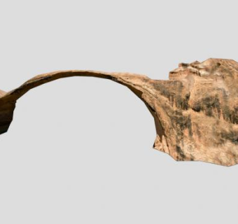 景观石拱桥SU模型下载_sketchup草图大师SKP模型