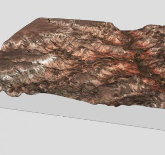 山地地形SU模型下载_sketchup草图大师SKP模型