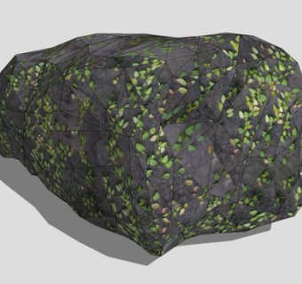 藤蔓岩石SU模型下载_sketchup草图大师SKP模型