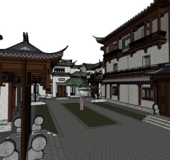 苏州建筑su模型下载_sketchup草图大师SKP模型