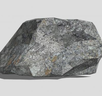 灰色砂岩石SU模型下载_sketchup草图大师SKP模型